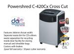 SHREDDER FELLOWES C-420CX CROSS CUT POWERSHRED