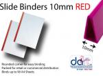 SLIDE BINDERS 10MM RED