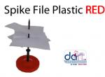 SPIKE FILE PLASTIC RED