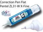 CORR PEN FLAT PENTEL ZL31W X/FINE BLUE