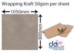 WRAPPING KRAFT 50GSM PER SHEET 800X1050